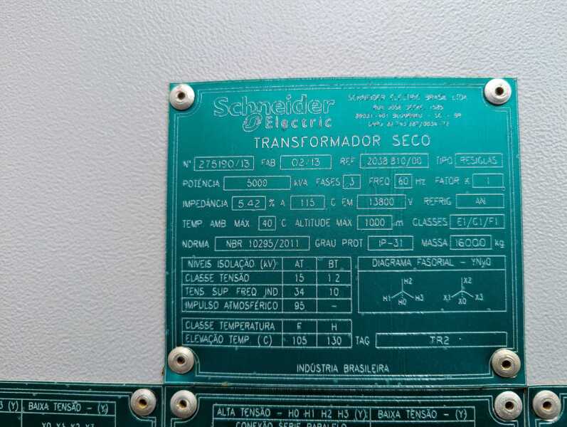  5000 KVA kW Schneider 2038810/00 Used Transformers