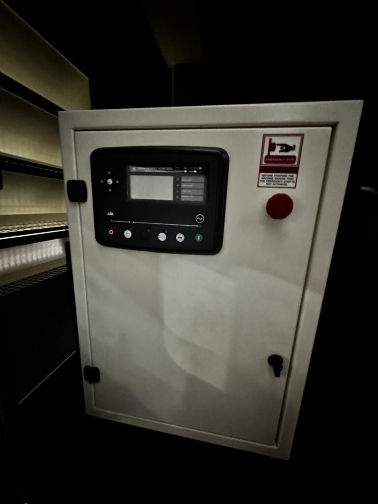 Generator control panel and electrical equipment documentation reference