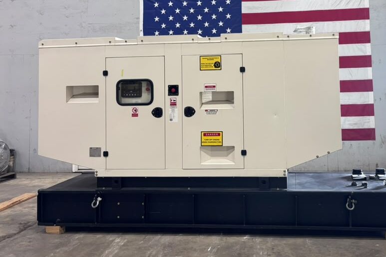 Front view of an EPG Model 125P 125 kW diesel generator